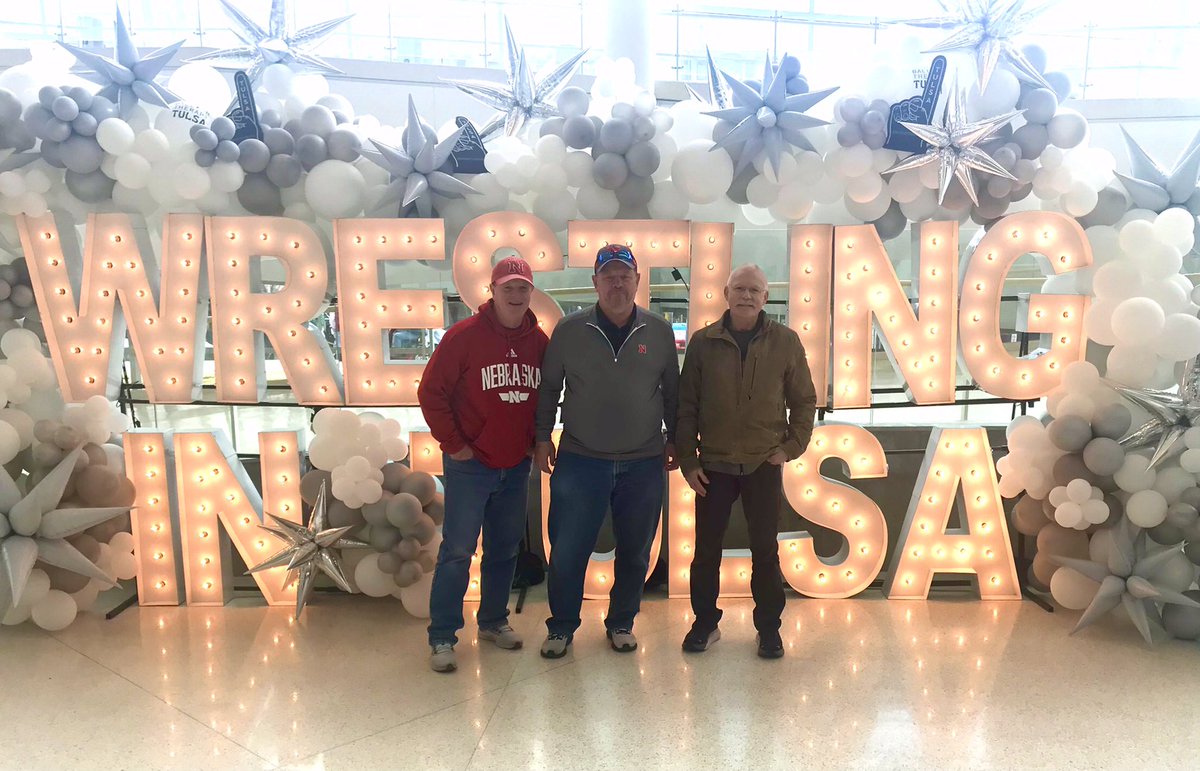 DaleFil29's tweet photo. Day 3 at the @NCAAWrestling championships with 2 of my good friends https://t.co/dvZtI2Nvnn