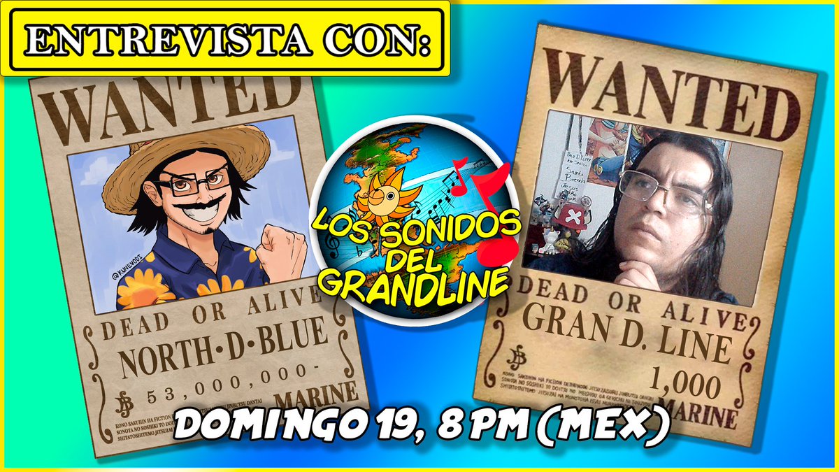 GrandLineSounds's tweet photo. Mañana, una nueva era comienza en el canal, y es un honor que sea el gran @NorthDBlue el que nos acompañe para conocerlo un poco más en esta gran entrevista!! Así que no te la pierdas
https://t.co/IFipwThPv5 https://t.co/MnRqHmG8Sd
