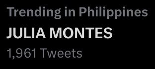 Trending!!! Happy Birthday Julia Montes!!! 

HAPPY JULIA MONTES DAY 