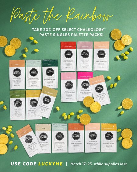 aprilsloft's tweet photo. Oh Lucky Day! 20%off singles palettes. https://t.co/tOwpLnGUXQ #diy #chalking #Chalkcouture #homedecore #create  #SmallBiz #SmallBizChat https://t.co/E8f9DraEy5