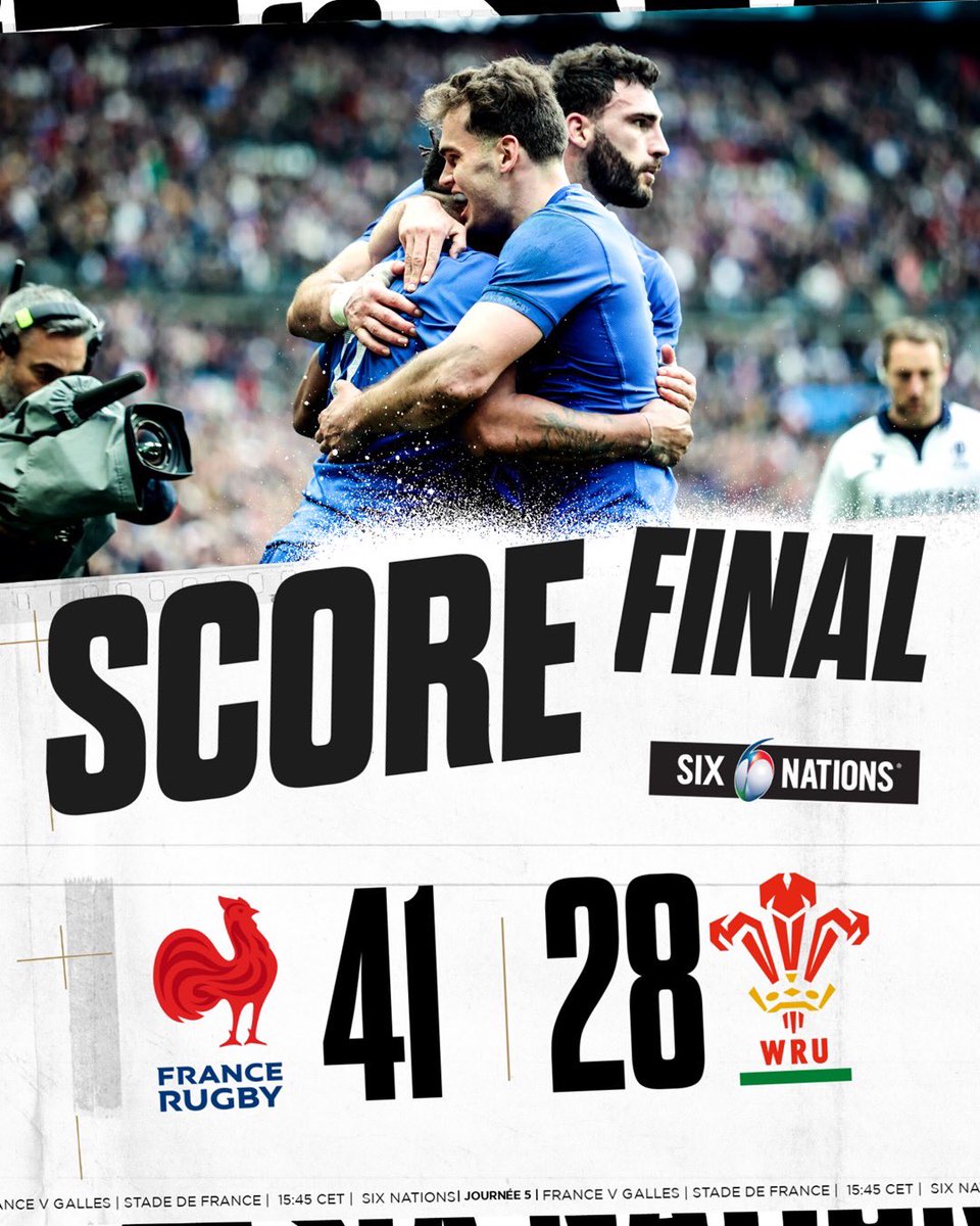 Contrat rempli pour <a href="/FranceRugby/">France Rugby</a> ✅

#SixNations | #FRAvWAL