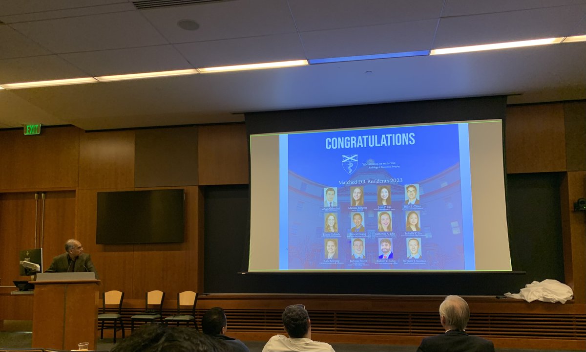 YaleRadiology's tweet image. Check out some pics from our inaugural MATCH REVEAL celebration where we officially unveiled our newly matched DR and Integrated IR trainees to our Department 🥳🤩Welcome to the @YaleRadiology &amp;amp; @Yale_IR family!! #Match2023 #RadRes #iRadRes #FutureIsBright #MedTwitter @YaleRadRes