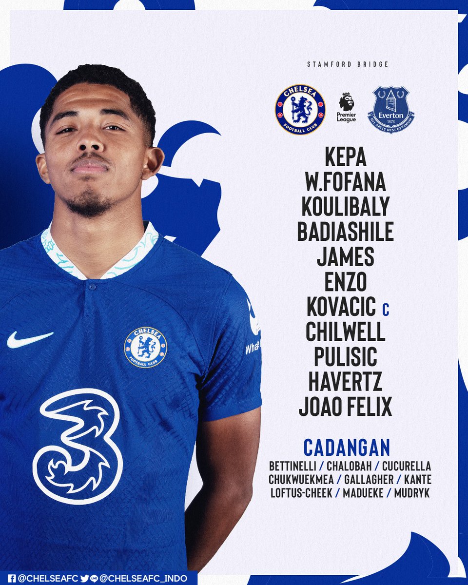 chelseafc_indo's tweet image. 🔵THE BLUES MALAM INI 🔵

🤝 Enzo dan Kova 
🎯 Joao Felix siap!
👀 No 7⃣ kita kembali ke skuad

#LineUp #CheEve
#CFCIndo