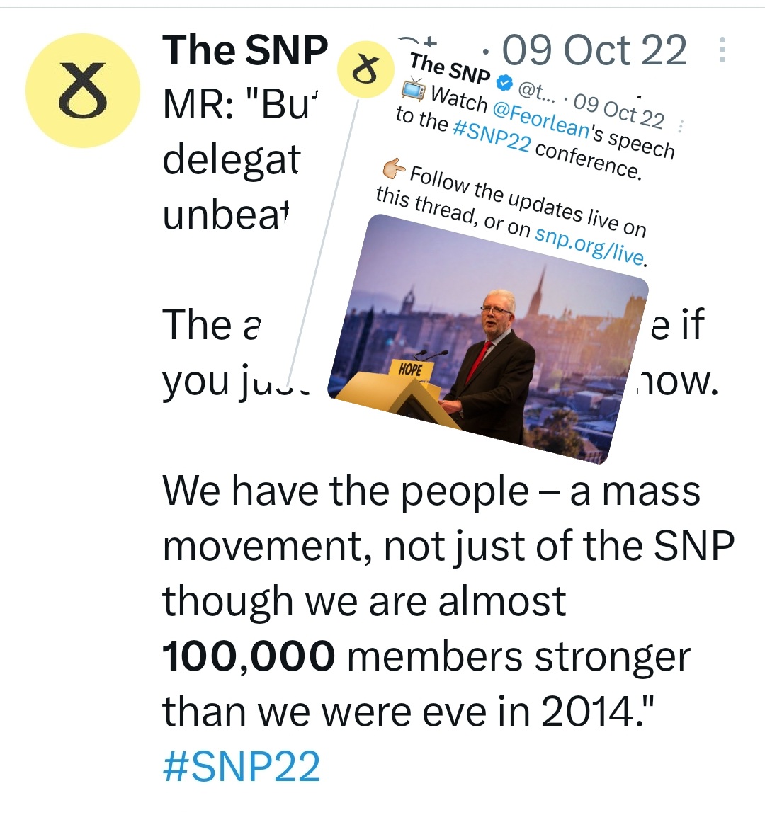 JustAVoter100's tweet photo. @GlennBBC MIKE RUSSELL
So the SNP have got rid of #PeterMurrell due to him declaring a false #SNP membership and have temp replaced him with #MikeRussell who did exactly the same thing!!!! 👇
#SNPMeltdown https://t.co/mmdU9WKZKS