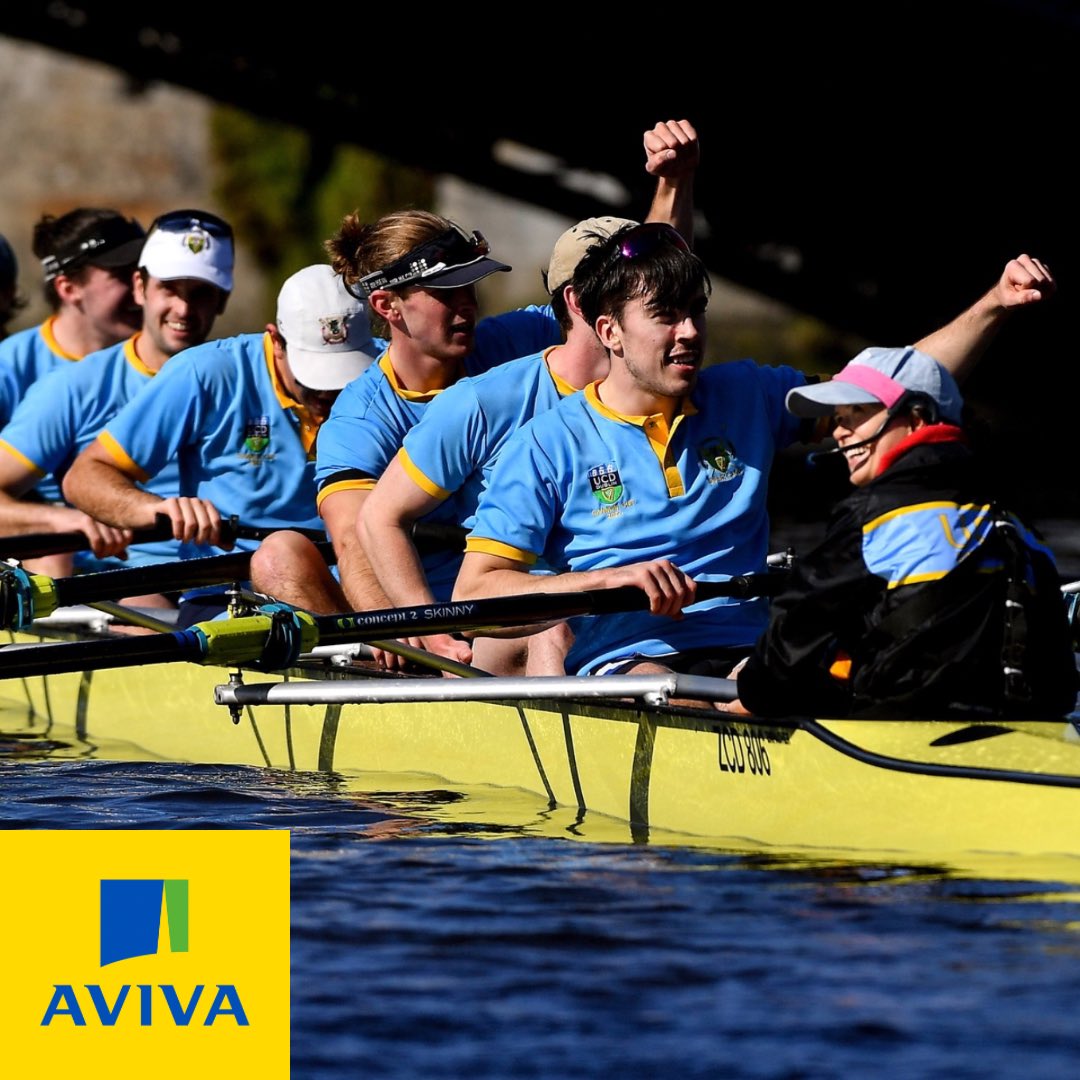 One week out from the Colours Boat Races, we are delighted to thank @avivaplc and @TheMaxolGroup for their generous sponsorship of the Gannon Cup and Corcoran Cup. Join us on Saturday to cheer on your colours! Racing starts at 12:30 from O’Connell Bridge 🏁