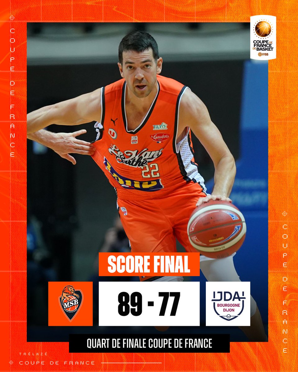 MSB_Officiel's tweet photo. ⏱️ 𝗙𝗶𝗻 𝗱𝘂 𝗺𝗮𝘁𝗰𝗵
Et direction le dernier carré ! 🧡
📈 Les stats : https://t.co/iYfw9kLt3G
#GoMSB #ToujoursEnsemble 🦁 https://t.co/1qGUkWXUbJ