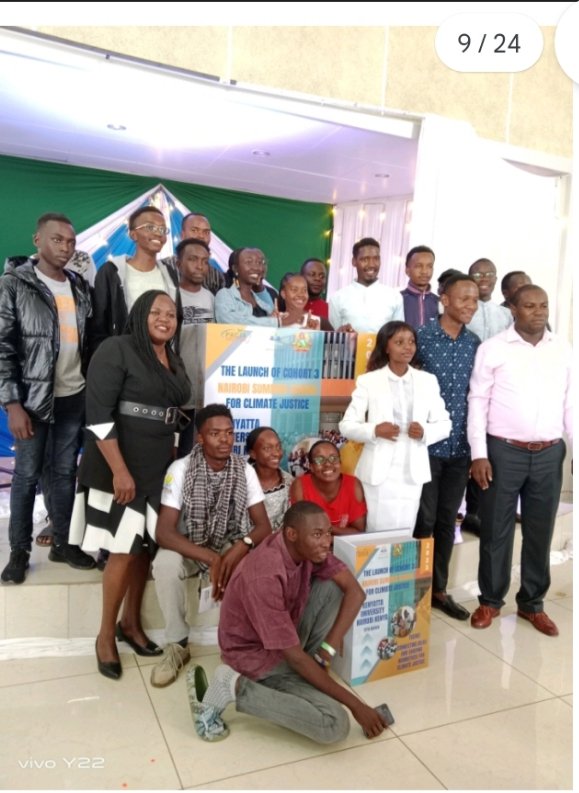 ItsSIGEII's tweet photo. I attend the launch of #cohort3 @KenyattaUni which enatail introduction to #climatechange,climate issues and emerging issues etc.Guest speakers indicated that #YoungClimateActivists have opportunity to learn and sharpen their skills on matters of #ClimateJustice ,#NSSCJ3 @PACJA1 https://t.co/sOmrZXU5Sw