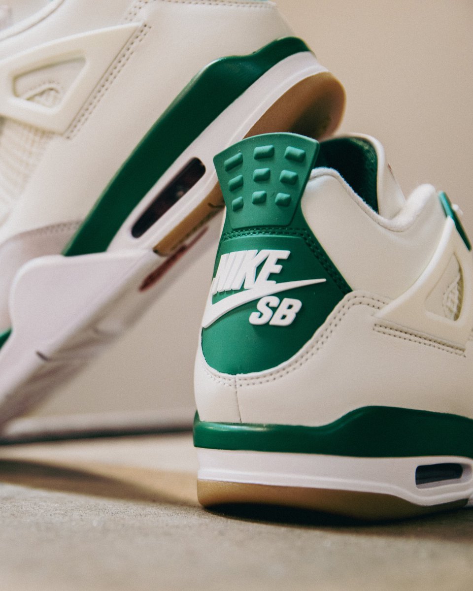 Release details for the Air Jordan 4 X Nike SB ‘Pine Green’: