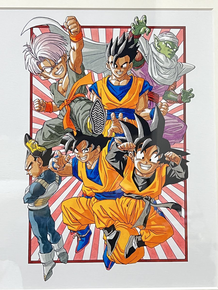 末広マチ 複製原画 末広マチ先生×COLLABOCAFEHONPO BLANC 2024 直筆サイン入りA3サイズ