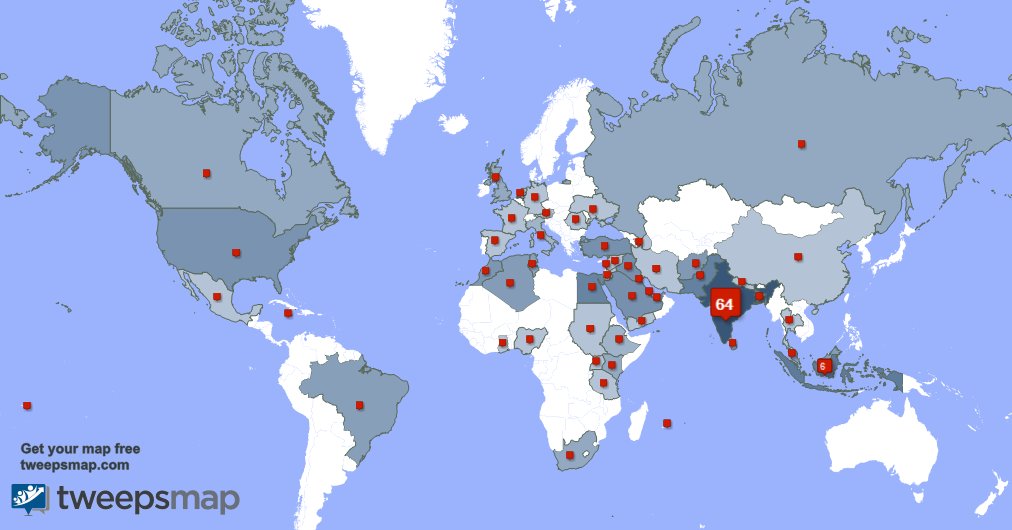 I have 1 new followers from Germany last week. See tweepsmap.com/!parvathy_10