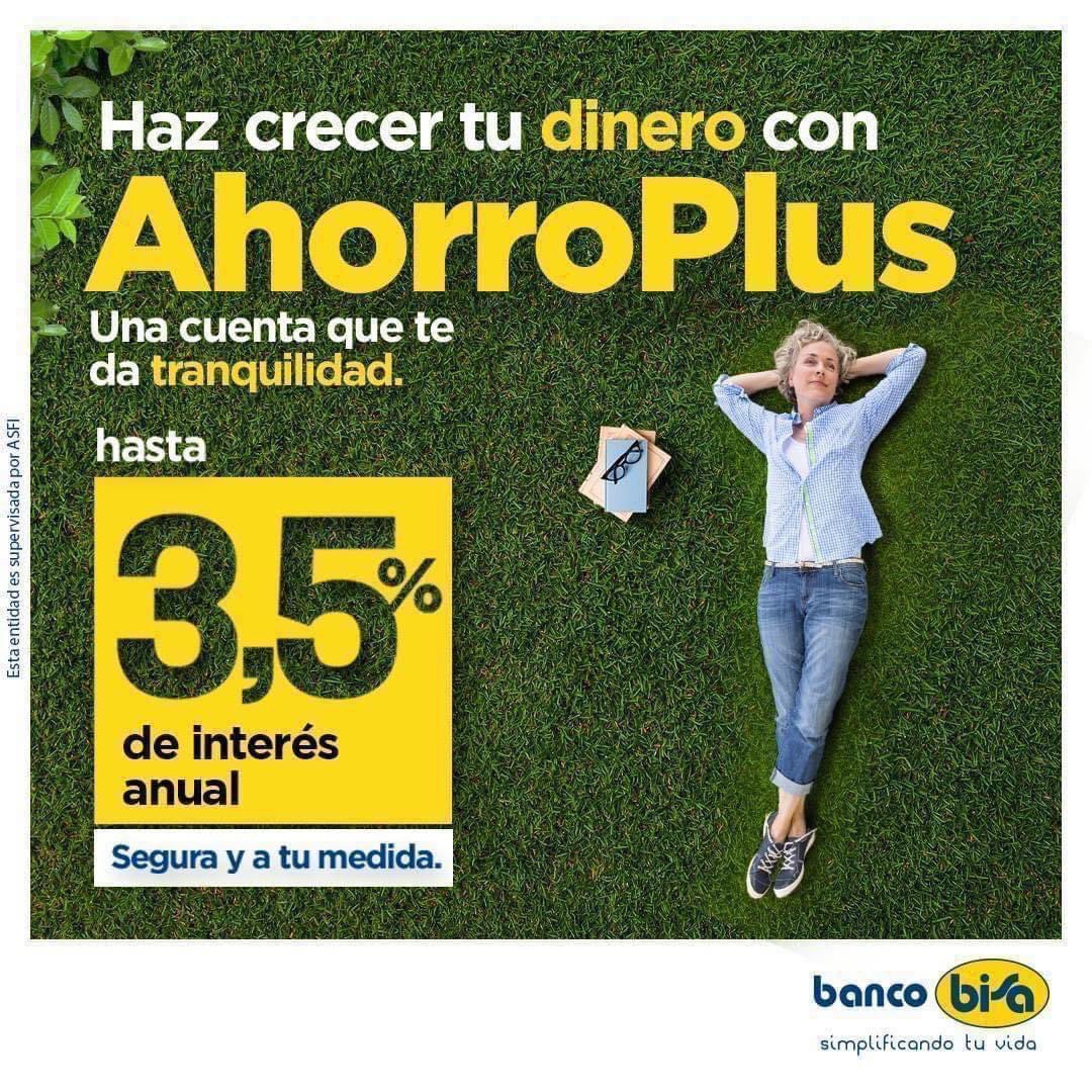 Abre ahora tu caja de ahorro aquí 👉 bisa.com/atulado/onboar… haz crecer tu dinero y disfruta de productos y servicios adicionales.
✅      Tasa de interés preferencial.
✅      Sin restricciones de retiros ni canales.
✅      Apertura online.
#BancoBisaSimplificandoTuVida