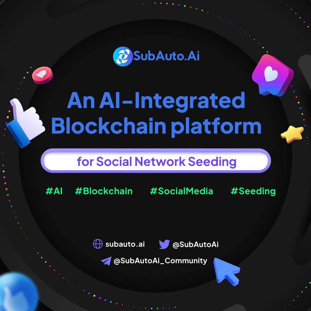 SatoshiOwl's tweet photo. $SUB | @SubAutoAi
 is an #AI-powered #Blockchain platform for #SocialMedia 

✅100% crowd-funded
✅60% of revenues go to Investors
✅No team token
✅Audited, KYC &amp; Doxx
✅DEX &amp; CEX listing

FAIRLAUNCH ON PINKSALE: https://t.co/B8G3UpCSrD

#BSC #BNB #SubAutoAi https://t.co/PgqOcvqk77