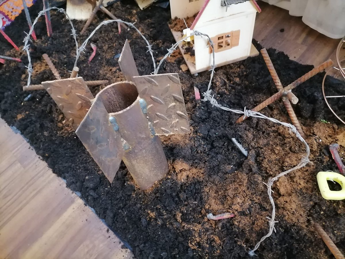 A day of many emotions at Donamon in Roscommon- as we mark the 1st Anniversary of arrival of the Ukranian community with an OPEN DAY commemoration. I was struck by the art installation images of war - including the remains of a rocket missile embedded in the soil <a href="/lionsclubsIrl/">Lions Clubs Ireland</a>