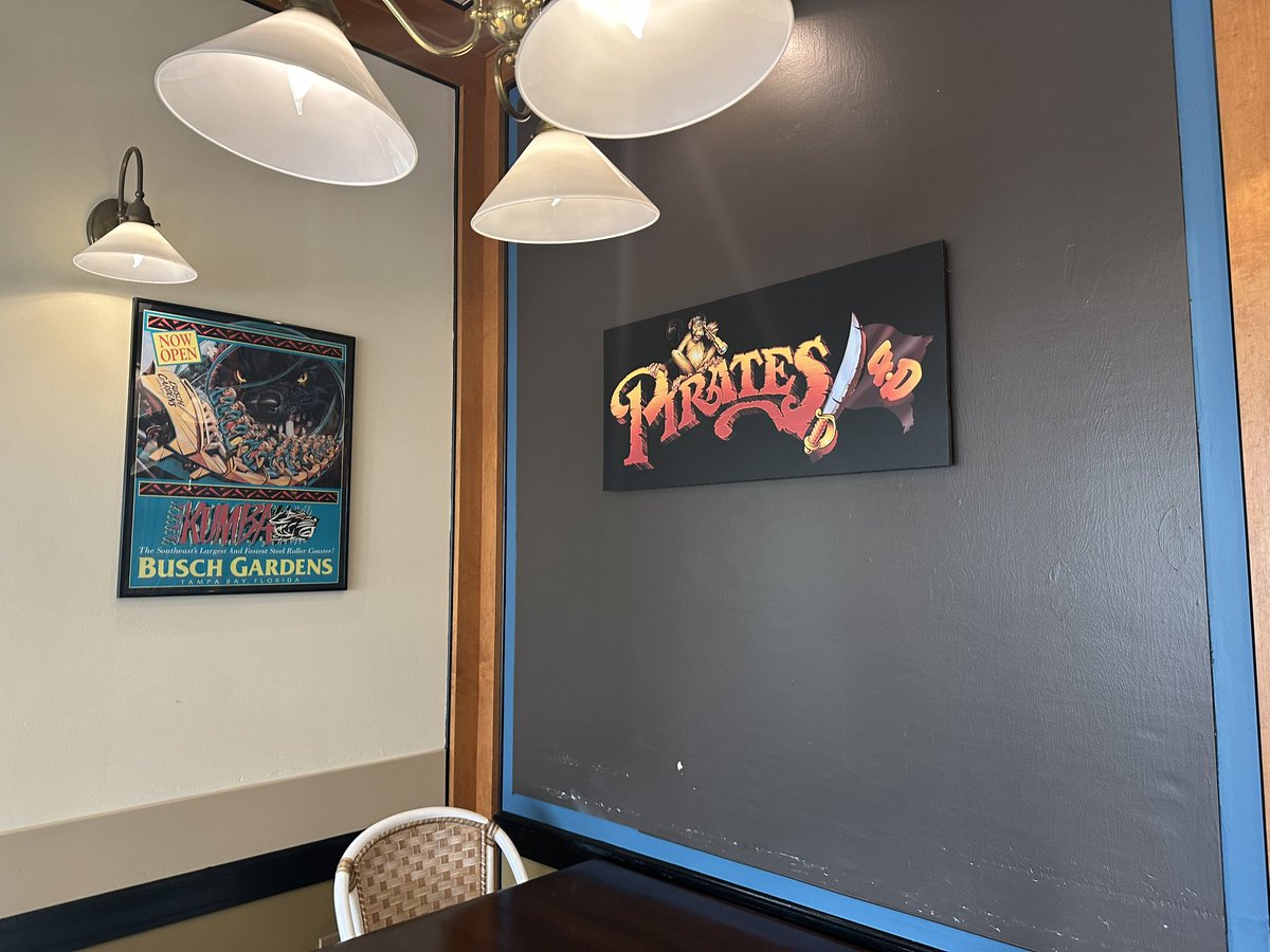 OrlandoPodcast's tweet photo. I like all the old ads and signs in the passholder lounge @BuschGardens #buschgarden #buschgardenstampa https://t.co/G7TYqLbq3Q
