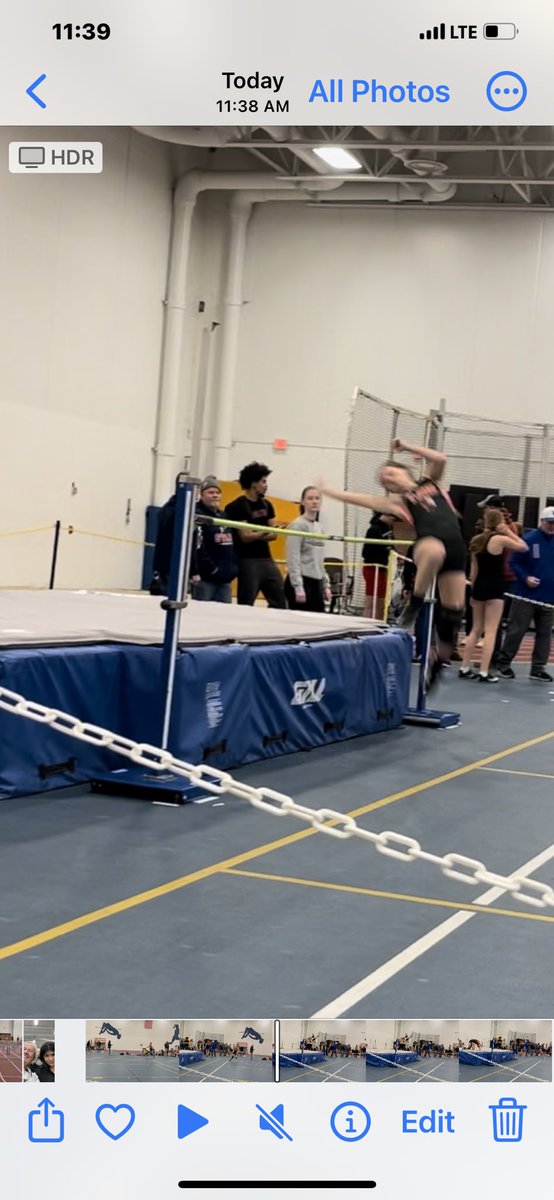 CBTJgirlstrack's tweet photo. Still going strong at BVU. Mikalya wins her heat of the 60 hurdles, Mariha and Brianne both PR in the Shot Put, Cierra clears opening height in the High Jump, and Lena runs her first Varsity Track Meet.  The Coaches are very proud. https://t.co/BjKoRlyTri