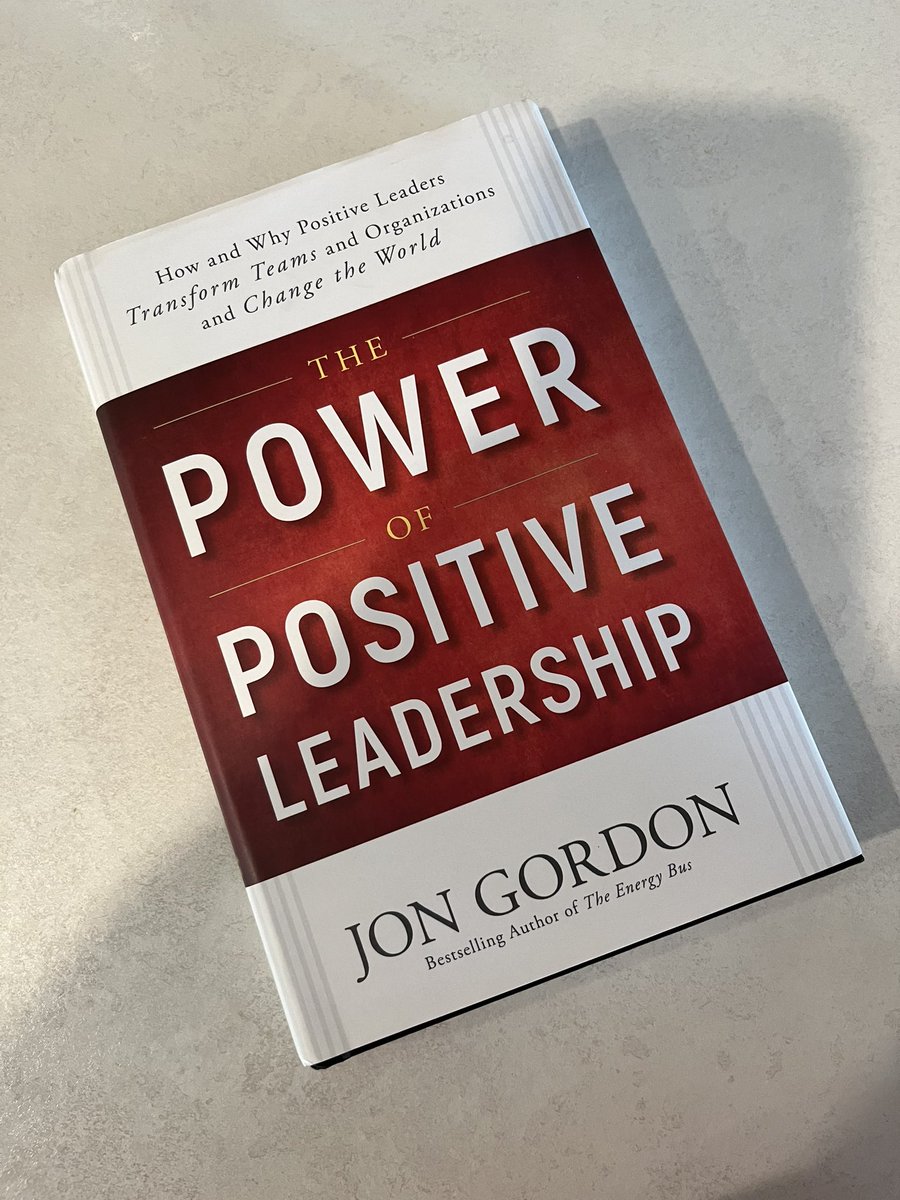 Great way to start a Saturday is by finishing by 2nd @JonGordon11 book! #positiveleadership