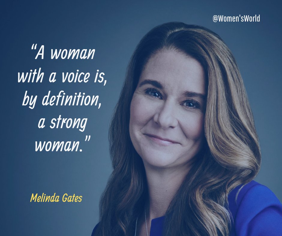 Melinda Gates.... 
..
.
#MelindaGates 
#womensworld930 
#quotes #post #postviral #famouspersonality