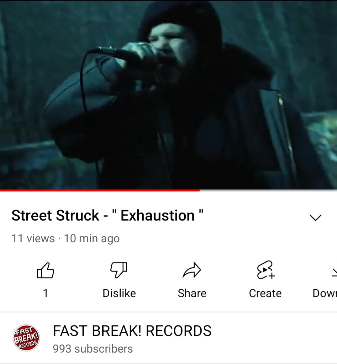 Fastbreakrecord's tweet image. Street Struck &apos;s new video for &quot;Exhaustion &quot; out now
youtu.be/X2ONs610_p8