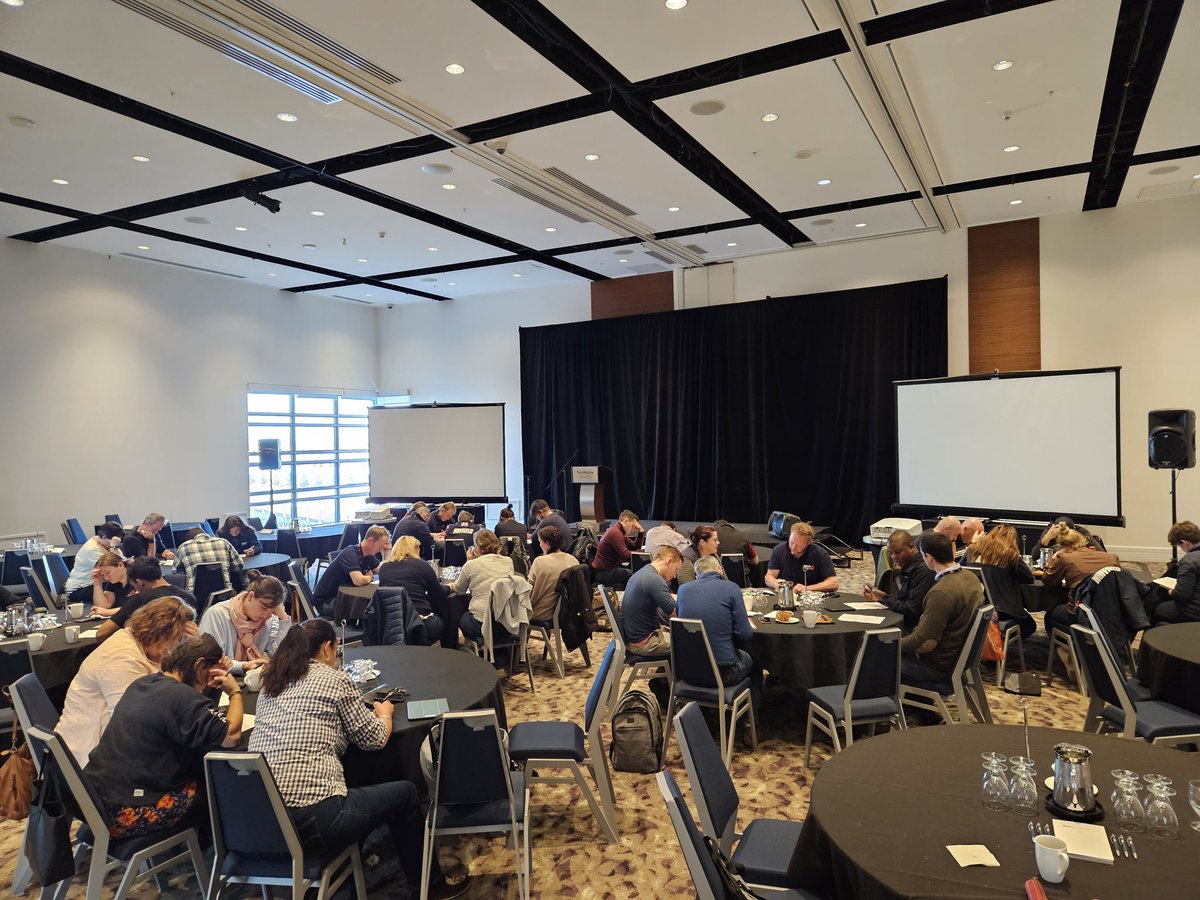 NuffieldIreland's tweet photo. Remarkable gear change and lowering of din in our #CSC2023 room as the Scholars are put through various tests, quizzes, and preparation for their #Nuffield #GFPs! 
@NuffieldCanada @nuffieldaust @NuffieldFarming @NuffieldNZ https://t.co/Skt6rE2a2J