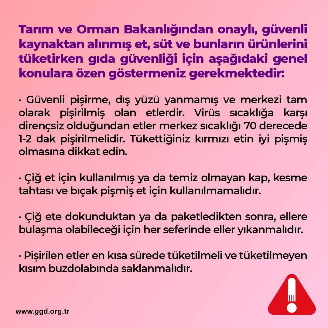 Şap virüsü ısı işlemi görmüş et ve sütten insanlara kesinlikle bulaşmaz‼️
Son dönemde gündemde olan şap virüsü hakkında merak edilenleri sizler için özetledik. 
Konuyla ilgili merak ettiğiniz soruları bize yazabilirsiniz👇🏻
#şapvirüsü #gıdagüvenliği #merakedilenler