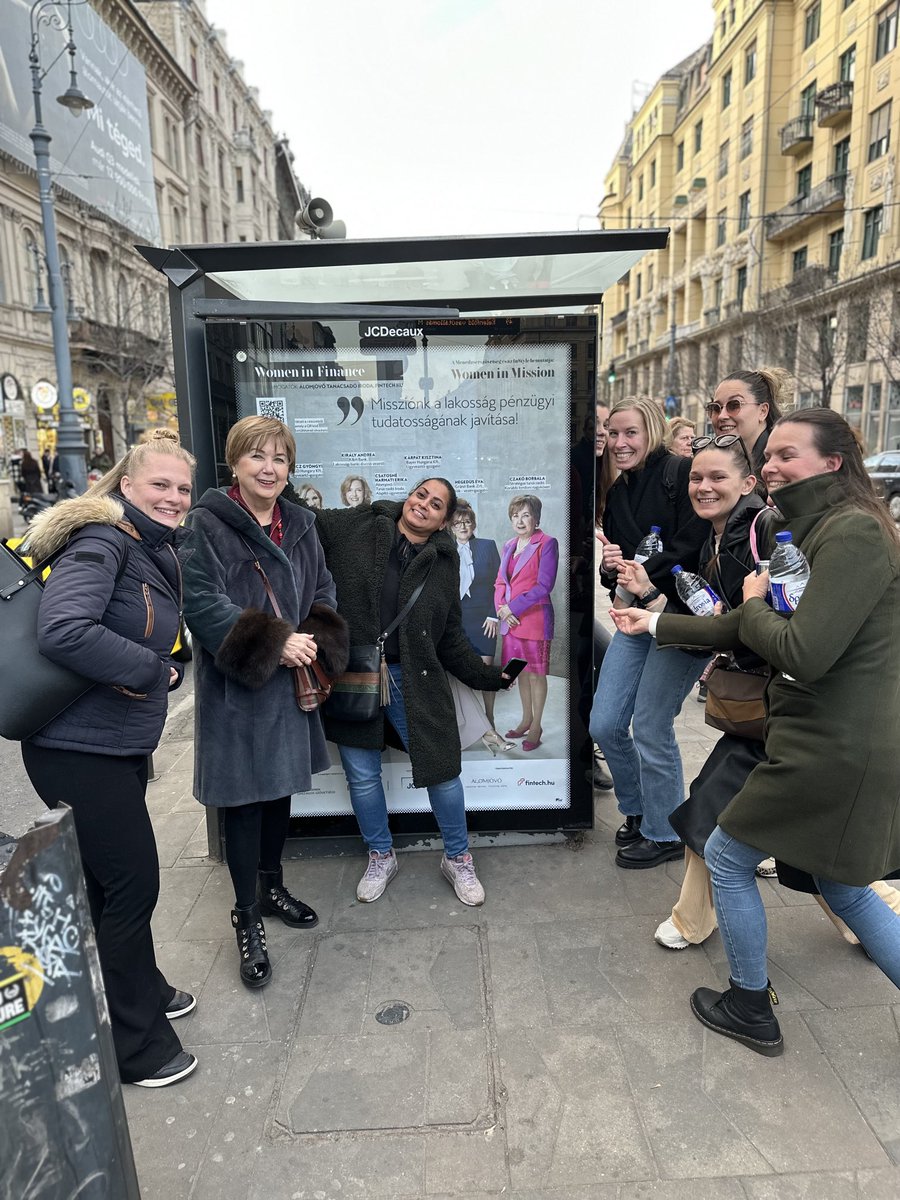 AmbassadorCzako's tweet photo. Being recognised by a great teem of Dutch tourists in front of my billboard proudly promoting women leadership. https://t.co/j7fHJbDTfC