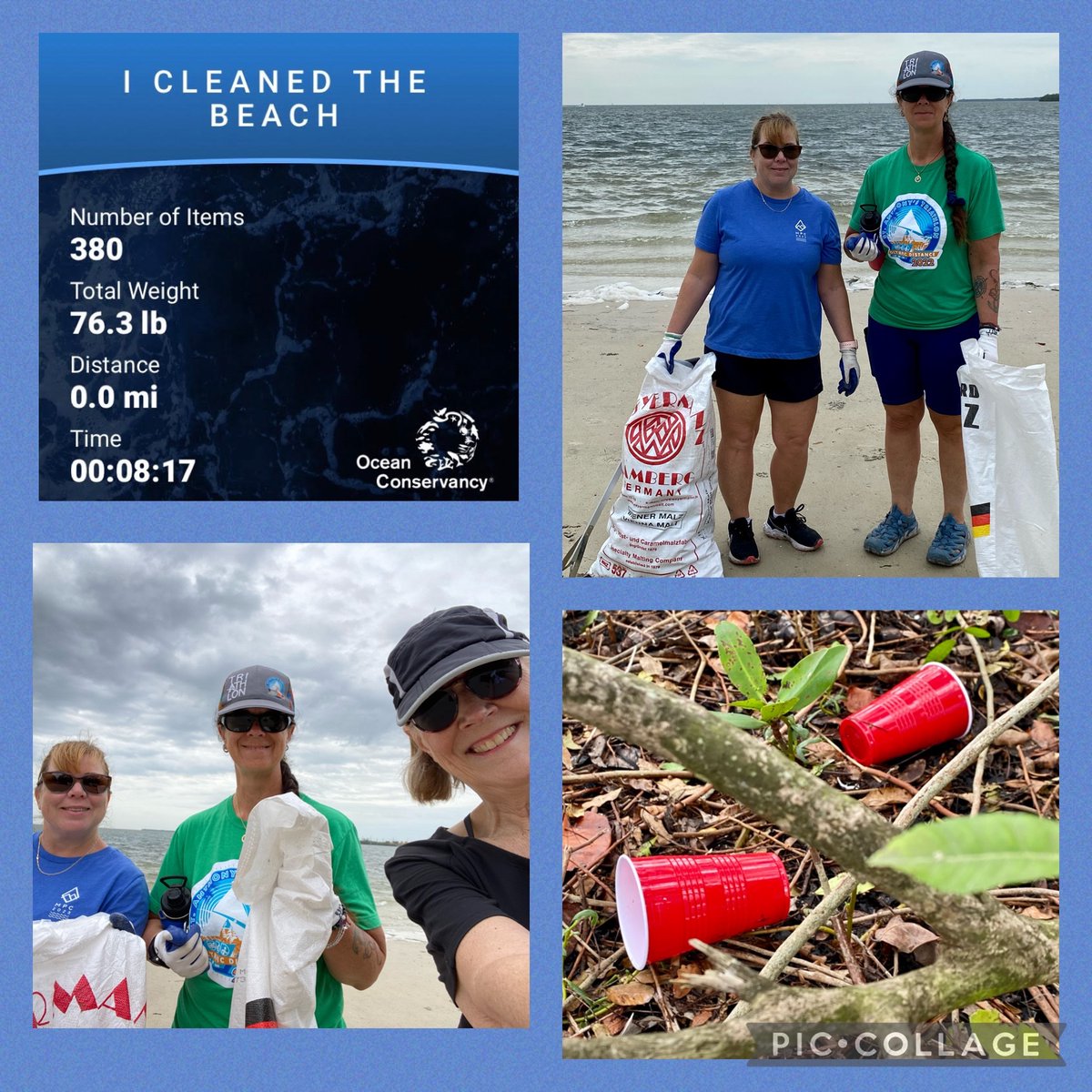 Central Florida Peakers out doing beach clean up! Collected 76 lbs in 2 hours over 2.3 miles! Proud to support <a href="/OurOcean/">Ocean Conservancy</a> charity partner in the effort.💙<a href="/mypeakchallenge/">My Peak Challenge</a> @ samheughan