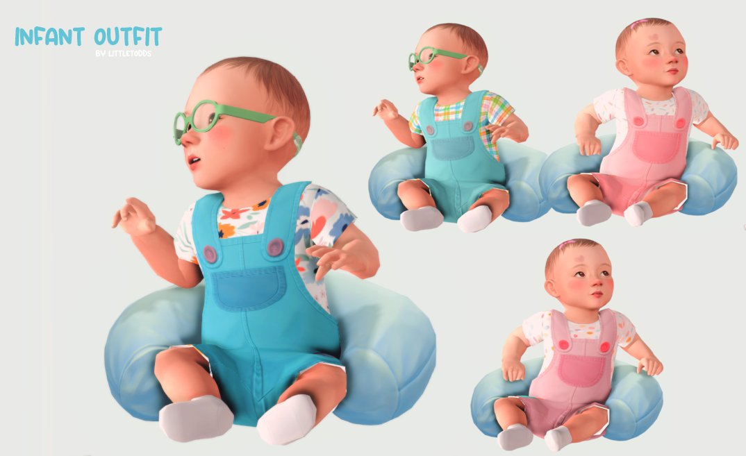 Infant outfit ✨ littletodds.tumblr.com #TheSims4 #infants