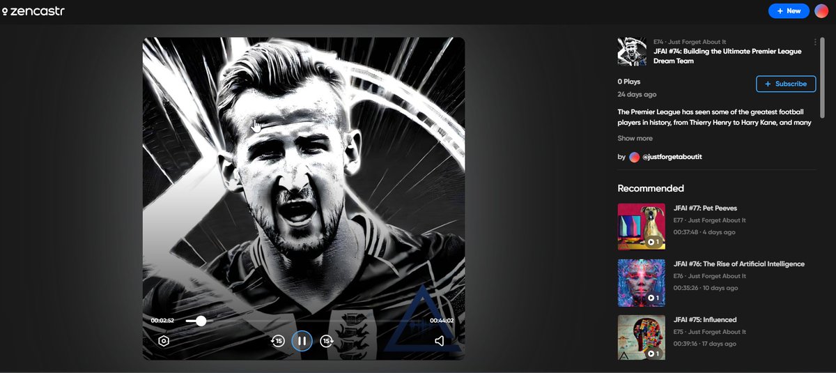 Despite the negativity of the Zencastr changes and yet to understand what they are. The art looks great on their player #PowerOfPositivity  #SOUTOT