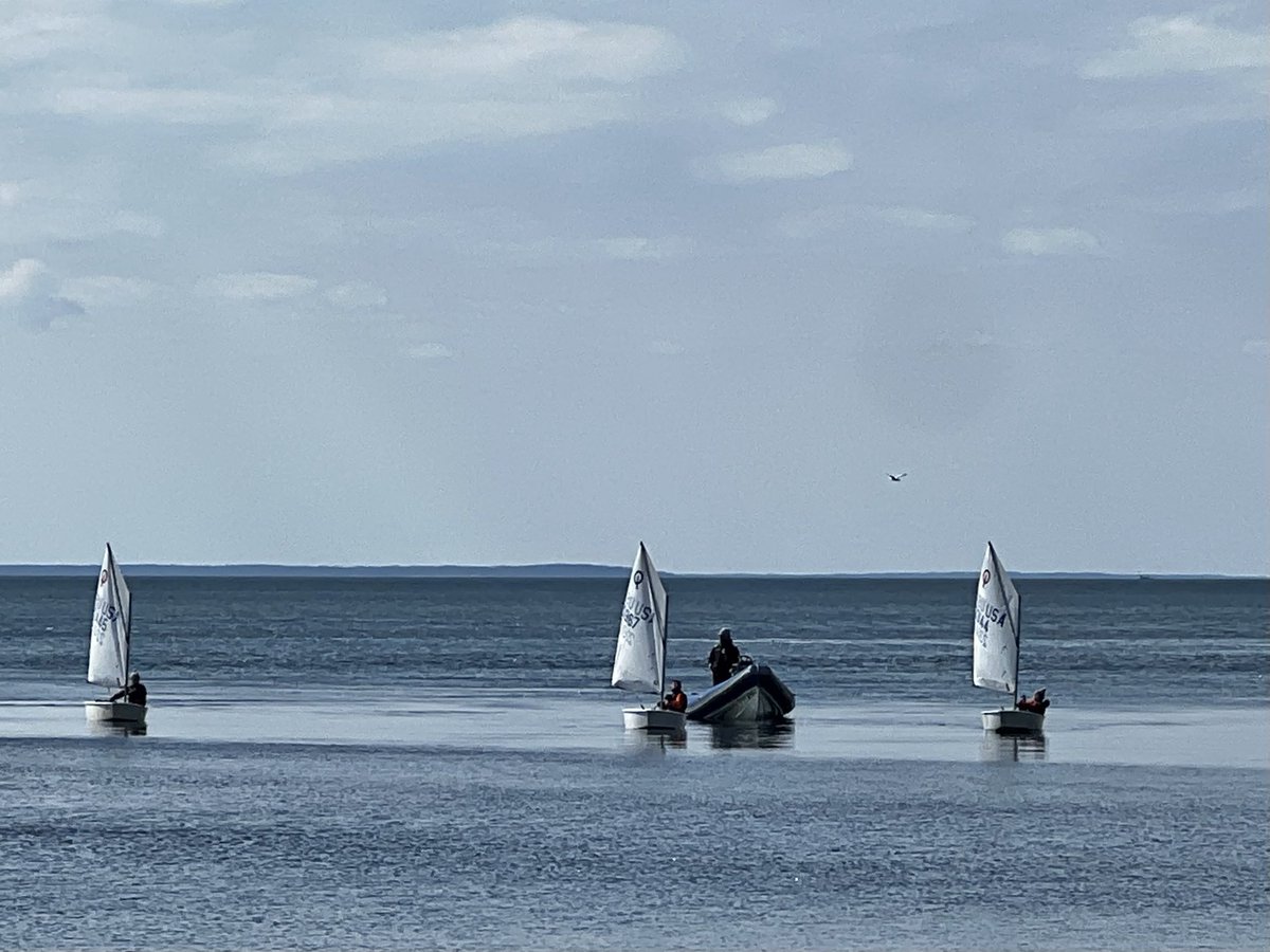 southportglobe's tweet photo. 45F at Southport Harbor on Saturday #southportct #optisailing #longislandsound https://t.co/8aYClaLjZb