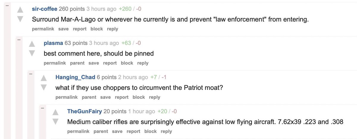 williamlegate's tweet photo. Trump’s radical supporters are planning on surrounding Mar-a-Lago and using rifles to shoot law enforcement on scene to arrest Trump https://t.co/A8DBJ2B53I