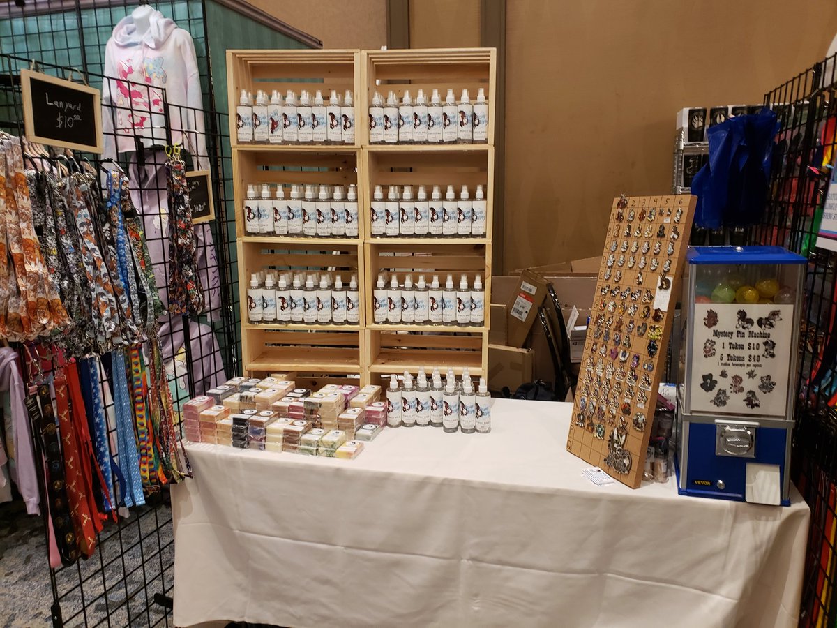 The last of our 8oz bottles of fursuit spray are now out at our TFF table!
We will be putting out 2oz travel size bottles as quickly as we can!