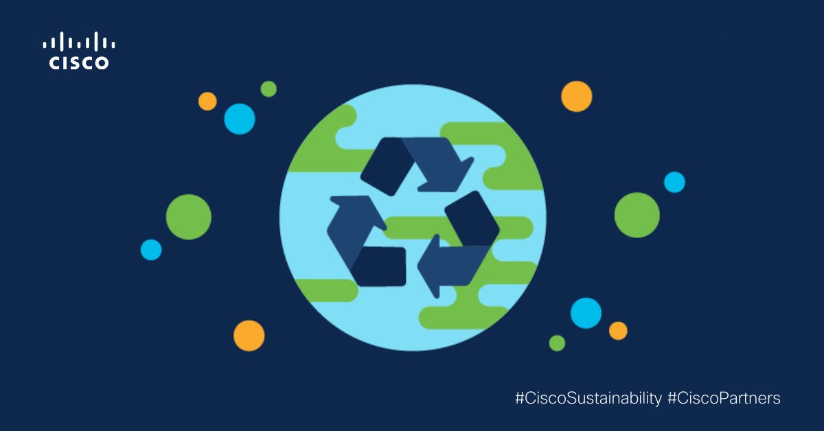 Reduce, reuse, and recycle this #GlobalRecyclingDay! 

#CiscoPartners, Check out the Environmental Sustainability Specialization to see how you can achieve sustainability goals, meet government mandates, and transform your business♻️.#CiscoSustainability 
cs.co/60113AD8S