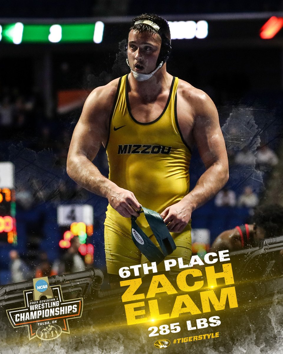 Mizzou Wrestling (@mizzouwrestling) on Twitter photo Zach Elam earns sixth for his first podium finish. 
285 | Elam drops a close decision to Davison (NW), 4-3. 
#MIZ🐯 #TigerStyle Zach Elam earns sixth for his first podium finish. 
285 | Elam drops a close decision to Davison (NW), 4-3. 
#MIZ🐯 #TigerStyle