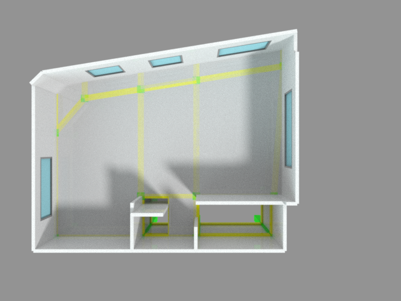 ERaeiat's tweet photo. After creating walls Automatically and export the loads into CSI ETABS software, you can easily create a render of your structural (Architectural!) model

#FreeCAD #civlitools #workbench #rendering #LuxCoreRender https://t.co/AGFINJ1lj3