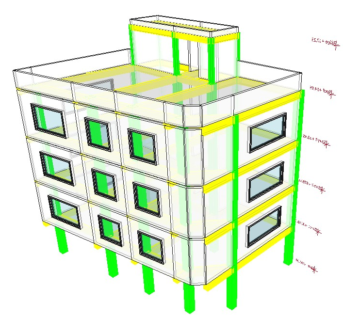 ERaeiat's tweet photo. After creating walls Automatically and export the loads into CSI ETABS software, you can easily create a render of your structural (Architectural!) model

#FreeCAD #civlitools #workbench #rendering #LuxCoreRender https://t.co/AGFINJ1lj3