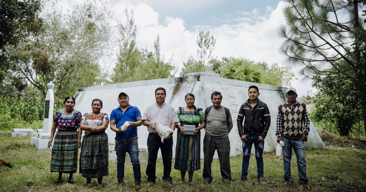 Teresa, a mother of three in Guatemala, organized 200 families in her community to make lasting access to clean water a reality. We were proud to help them along the way 💧 Now, there's clean water flowing to every home, school, and health clinic 🙌 #WaterAction #sdg6