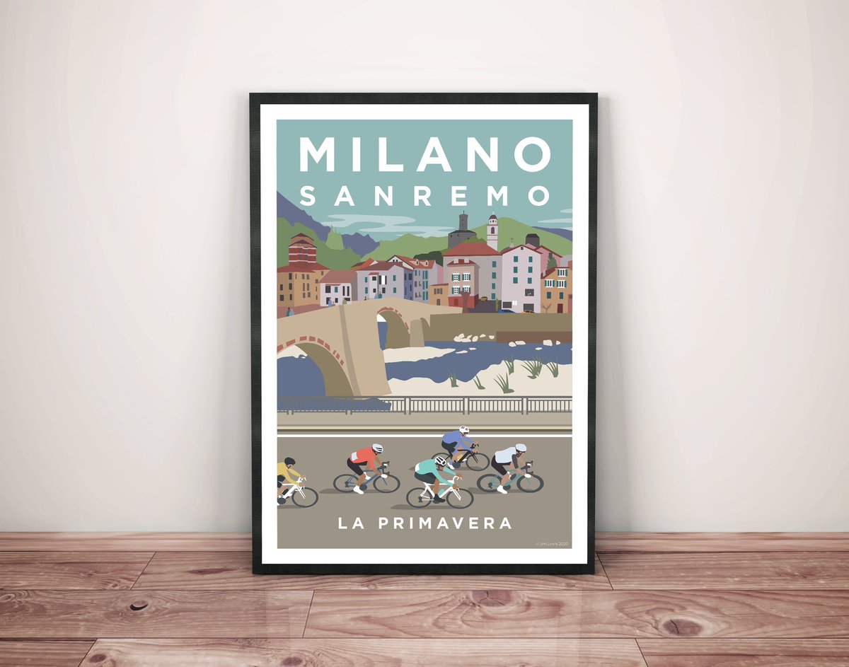 Thanks to everyone who entered my #competition to win a #Milansanremo print😀. The winner picked at random is @baz_moulder 🎉. And congrats to @mathieuvdpoel of course for an incredible win! @Milano_Sanremo 🚴🏼‍♂️