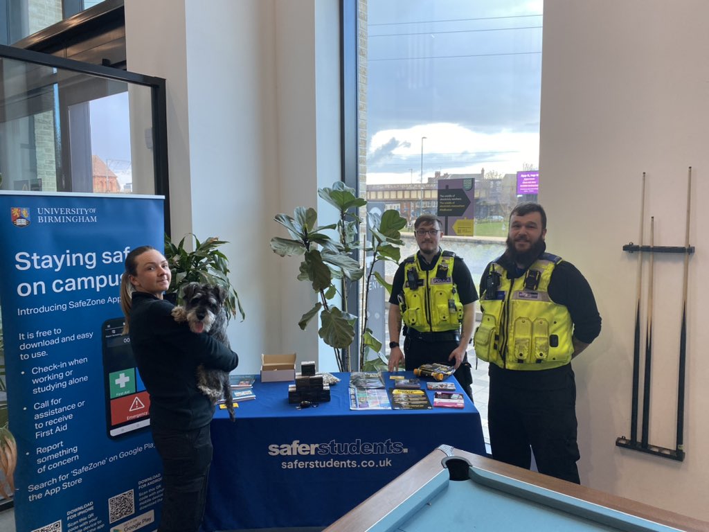 UoB Police Team (@uobteamwmp) on Twitter photo This evening we’re continuing our tour of student accommodation sites and we’re at <a href="/Unite_Student/">Unite Students</a> in Selly Oak! Come on down and get some free personal safety stash and advice! We’re also here with <a href="/sellyoakWMP/">Selly Oak Police</a> who can answer any concerns you might be having! #studentsafety This evening we’re continuing our tour of student accommodation sites and we’re at <a href="/Unite_Student/">Unite Students</a> in Selly Oak! Come on down and get some free personal safety stash and advice! We’re also here with <a href="/sellyoakWMP/">Selly Oak Police</a> who can answer any concerns you might be having! #studentsafety