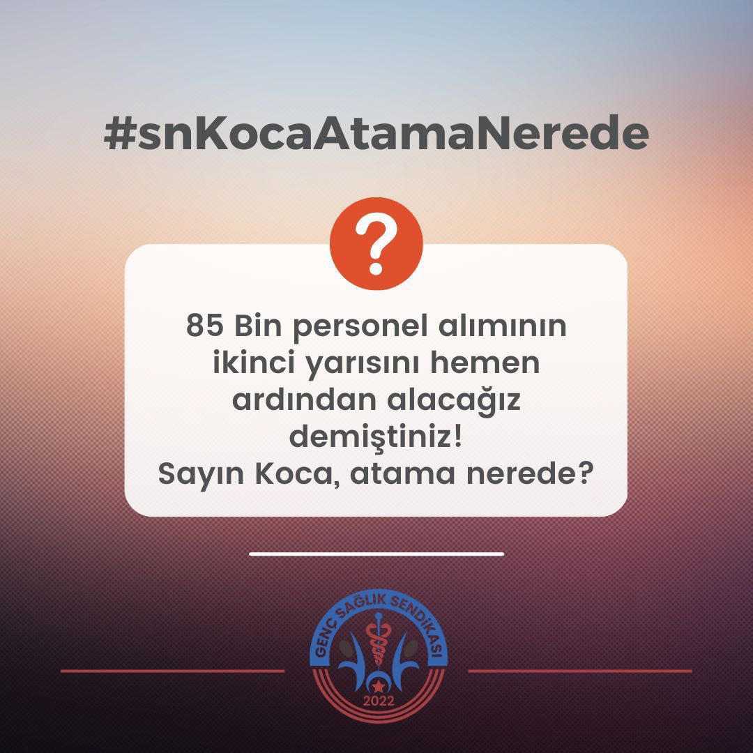 <a href="/drfahrettinkoca/">Dr. Fahrettin Koca</a> #snKocaAtamaNerede