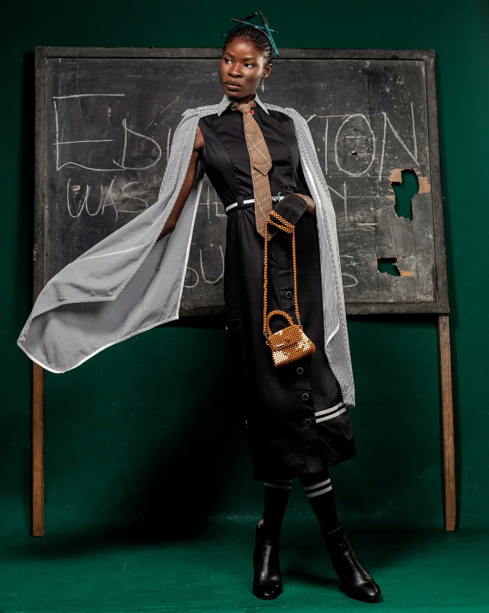SeamlineA's tweet photo. SSUUBI // LOOK 2 
A two Principle pass look that Incorporates of a Striped black and white TD throw on and an Ent Dress.

Available for sale at https://t.co/vAU1KCwvWm for worldwide shipping! @glitter_trotter

Order now in your Size! https://t.co/zze6RVsjQl