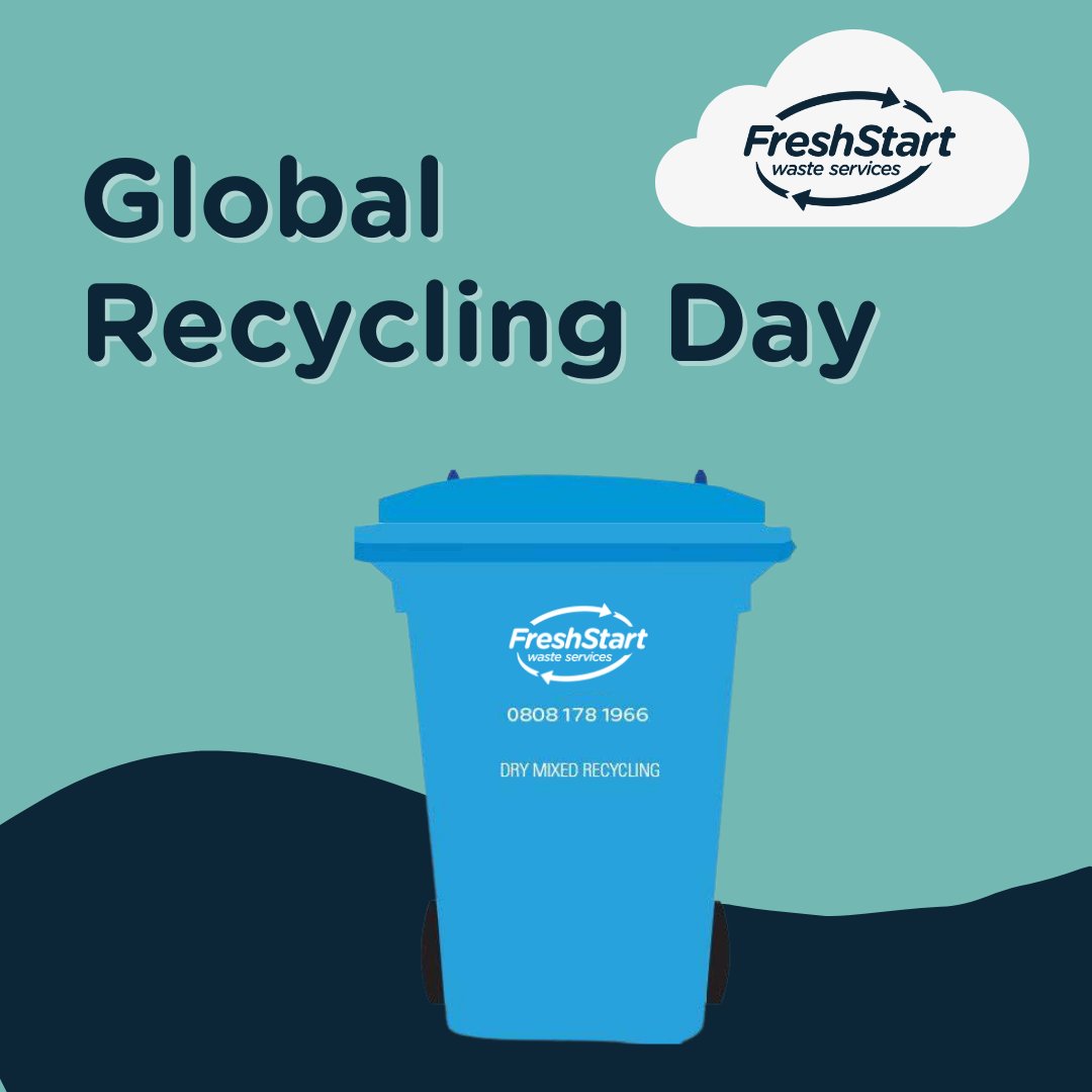 FreshStartWaste's tweet photo. Fresh Start Waste offers a range of recycling services to ensure your company, and the environment, are given the best opportunity to thrive. Contact our friendly and knowledgeable support staff to discuss your options for recycling waste.

#GlobalRecyclingDay #ZeroToLandfill https://t.co/A7cDWm1ol1