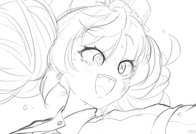 Got a lot of work at the moment BUT THAT NEVER STOP ME TO DRAW HER 