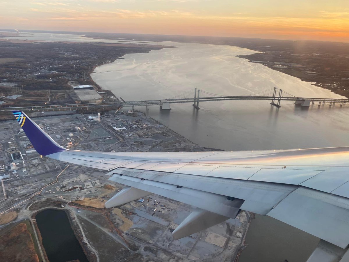 Kyle Bookmiller (@kylemod03) on Twitter photo Had an awesome flight and great view with <a href="/AveloAir/">Avelo Airlines</a> of the Delaware Memorial Bridge. Had an awesome flight and great view with <a href="/AveloAir/">Avelo Airlines</a> of the Delaware Memorial Bridge.
