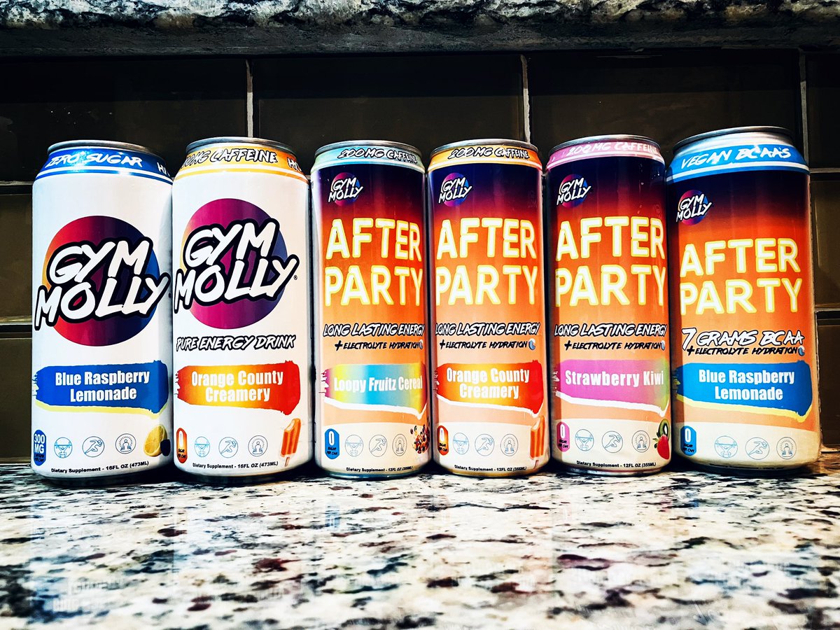 EnergyDrinkJosh's tweet image. #GymMolly #BlueRaspberryLemonade (energy), #OrangeCountyCreamery (energy), #AfterParty #LoopyFruitzCereal (energy), #OCcreamery (energy), #StrawberryKiwi (energy), and #BlueberryRaspberryLemonade (BCAA); reviews coming soon. #Gym #Molly #EnergyDrinks #EnergyDrink #Energy #Drink