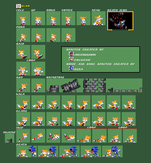 Sprites de Classic Tails.Exe parte 3 