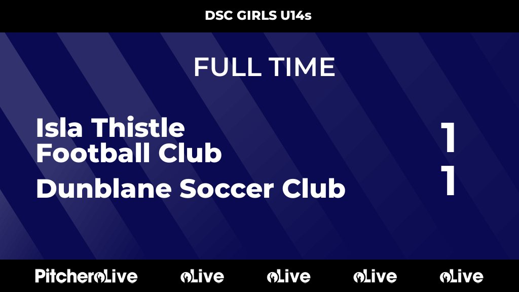 FULL TIME: Isla Thistle Football Club 1 - 1 Dunblane Soccer Club
#ISLDUN #Pitchero
dunblane-soccerclub.com/teams/262880/m…