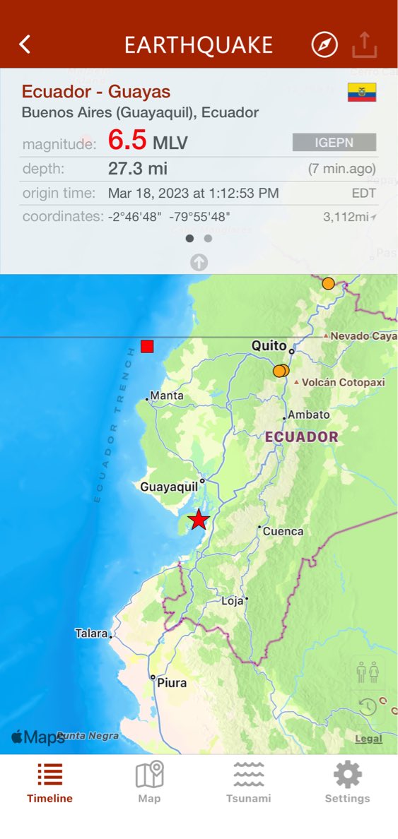 7 min.ago #earthquake 6.5 has hit Buenos Aires (Guayaquil), Ecuador, 27.3mi, 1:12 PM EDT (IGEPN) earthquake.app/m/?e_id=igepn.…