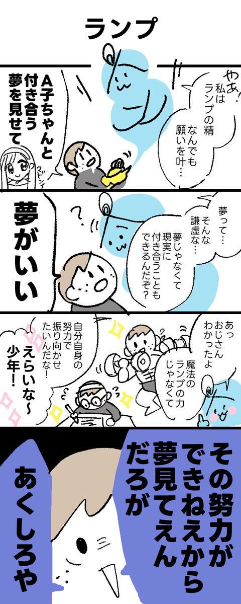 お題・ランプ

#1h4d 
#漫画が読めるハッシュタグ
#中村環の漫画 