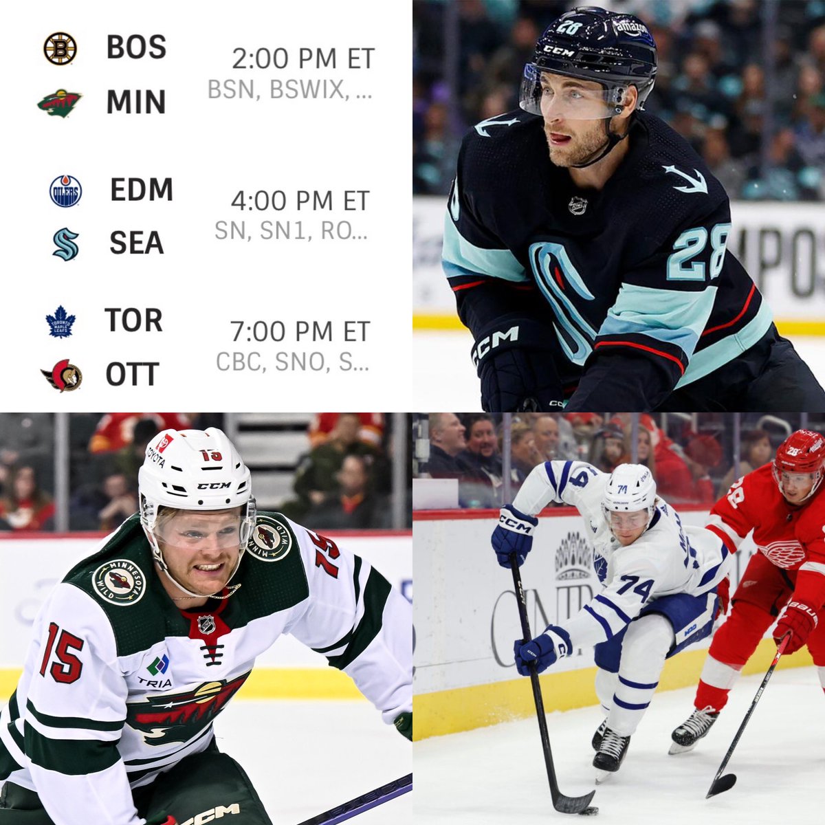 HuxHkyCondition's tweet photo. Big Day of Hockey Watching @NHL Boys!  @DrSouce71 @masonshaw_23 Bobby McMann! https://t.co/q6vwKGFbbg