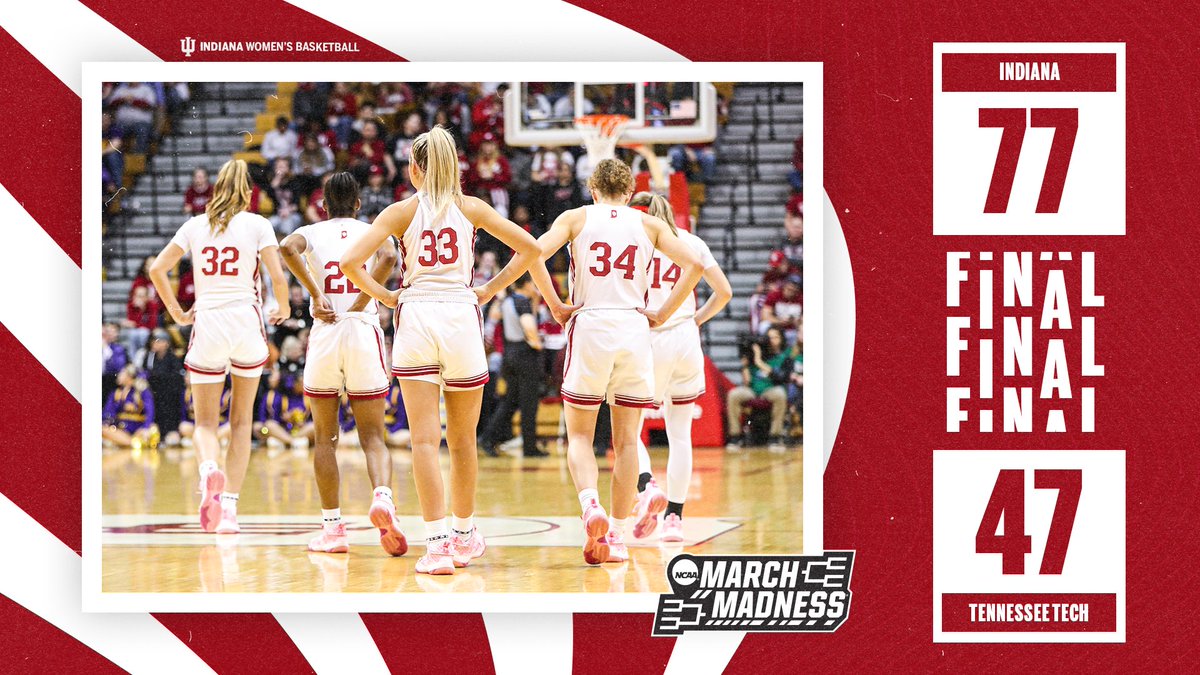 ⚪️ &amp; 🔴 keep dancing. 

#MarchMadness ❌ #IUWBB